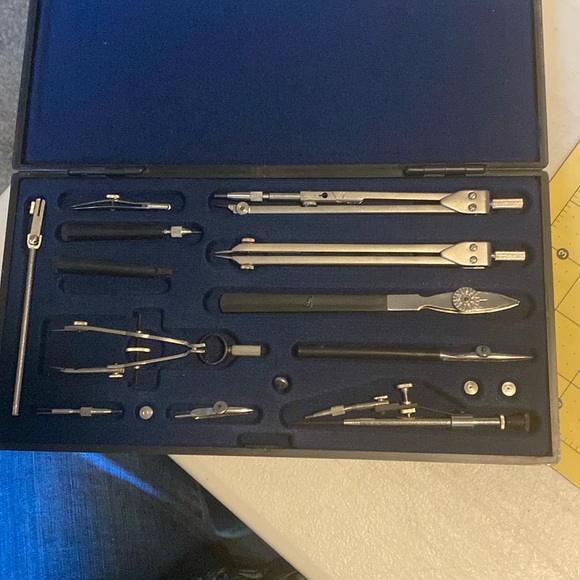 Vintage and Rare Precision Drafting Tool Set - complete!!